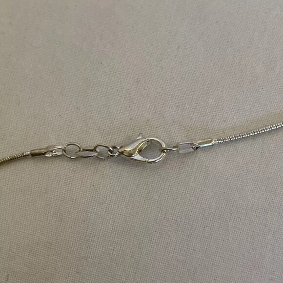 Teardrop Dangle Angel Wings Pentagram Star 925 Necklace 18" Matching Earrings - Picture 7 of 14